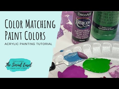 How to Match Acrylic Paint Colors Using a Color Mixing Chart and the Color Wheel || The Social Easel