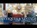 Antiques vintage  modern 2024 luxury interior design shop walking tour elegant eclectic home decor