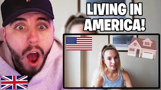 Brit Reacts to Living in America as a British Girl (First Impressions!)