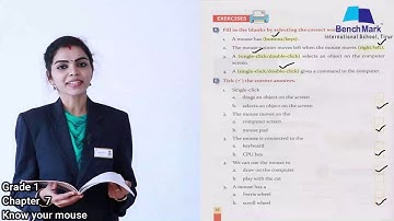 Grade 1 ICT Chapter 7 Know your Mouse  Mrs Aswini Rajan