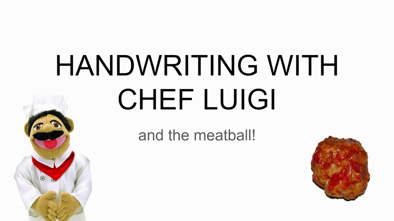 Handwriting with Chef Luigi & the Meatball (Episode 1) YouTube