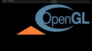 Creating a triangle in openGL (part 2)