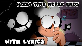 Pizza Time Never Ends With Lyrics Pizza Tower Cover