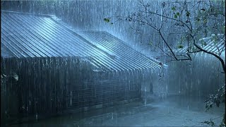 Goodbye Insomnia With HEAVY RAIN Sound | Pouring Rain and Thunder Sounds - Rain Sounds For Sleeping
