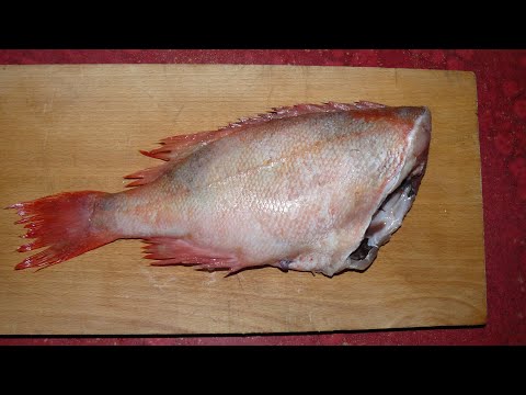 Жареный морской окунь. Самый простой и очень вкусный рецепт.