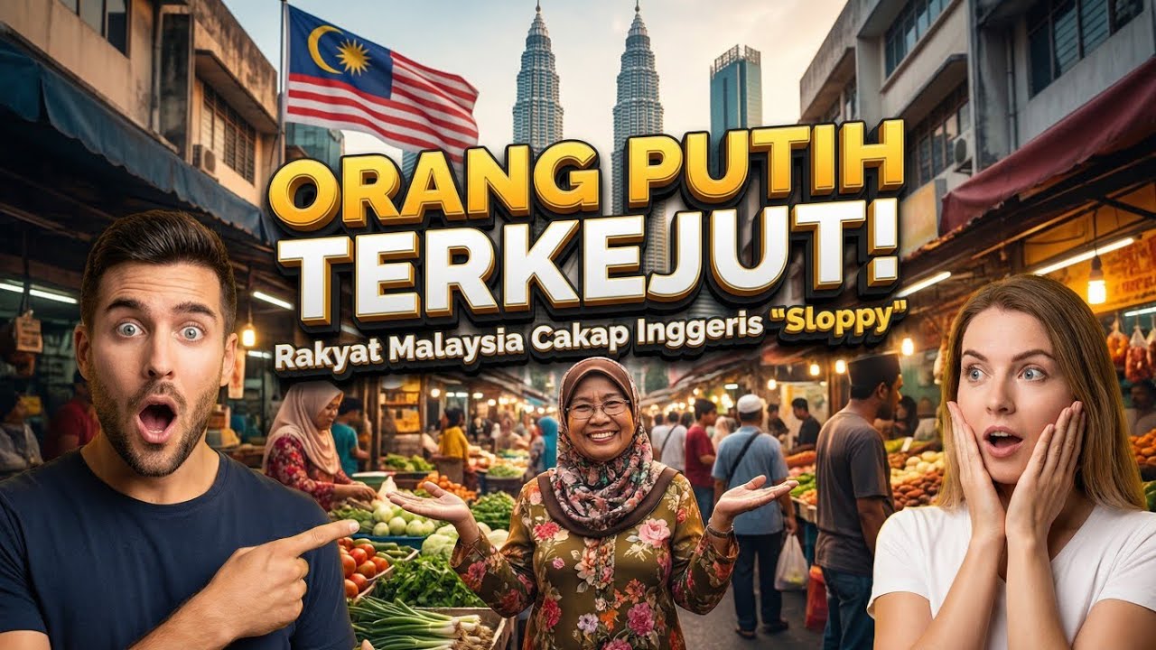 Orang putih terkejut, rakyat Malaysia selamba cakap orang putih. 