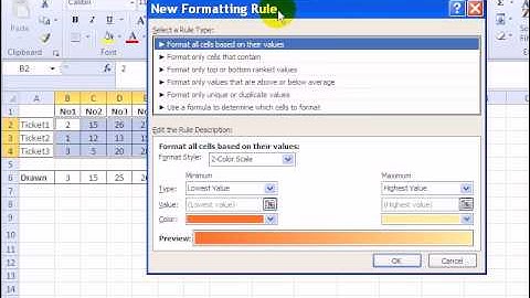 Highlight Winning Lottery Numbers With Excel Conditional Formatting
