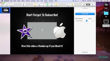 How To Make a Simple Outro on Keynote