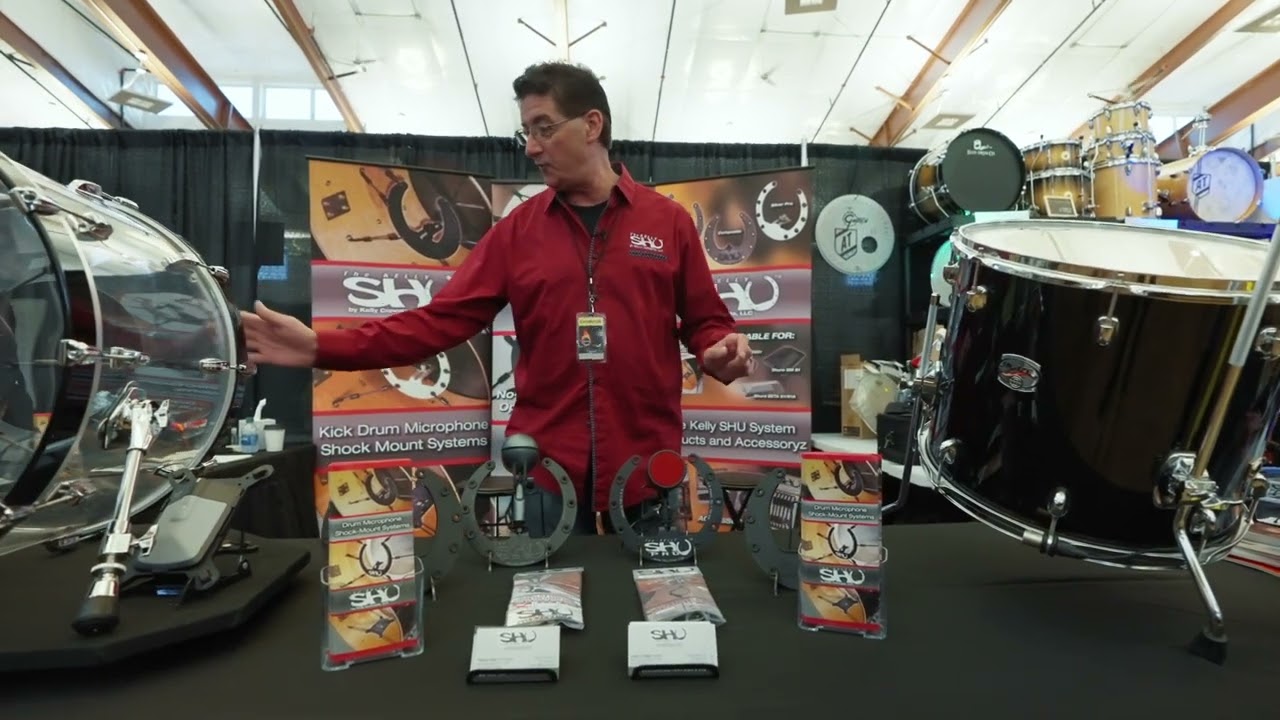 Kelly SHU™ Drum Microphone Shock Mount System. Chicago Drum Show 2022