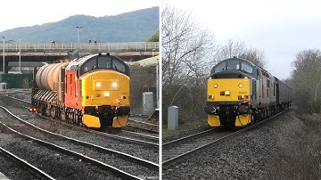 2 interesting Class 37 moves.. RHTT and Barriers and a bit more