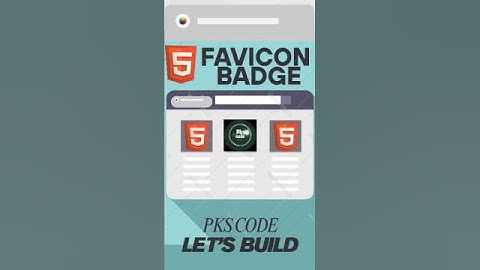 How to add favicon badge 🔥#webdevelopment