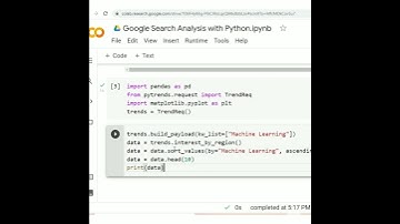Google Search Analysis with Python - How To Use Google Trends