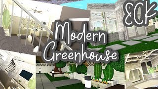 Aesthetic Modern Greenhouse Tour| Bloxburg | 80k