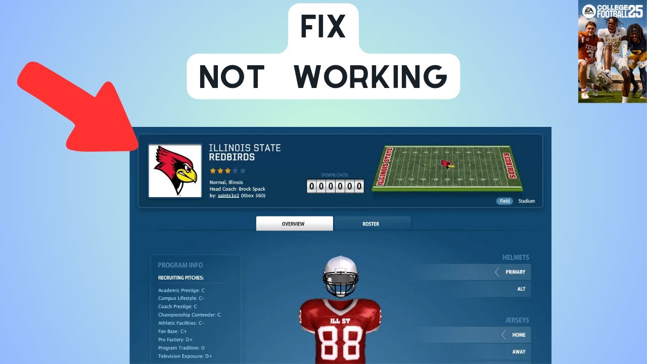 How to Fix College Football 25 Team Builder is not working