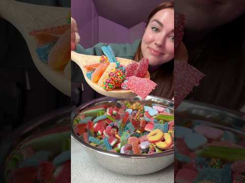 Candy salad! #foodie #shorts #eating #candy #sweets #sour