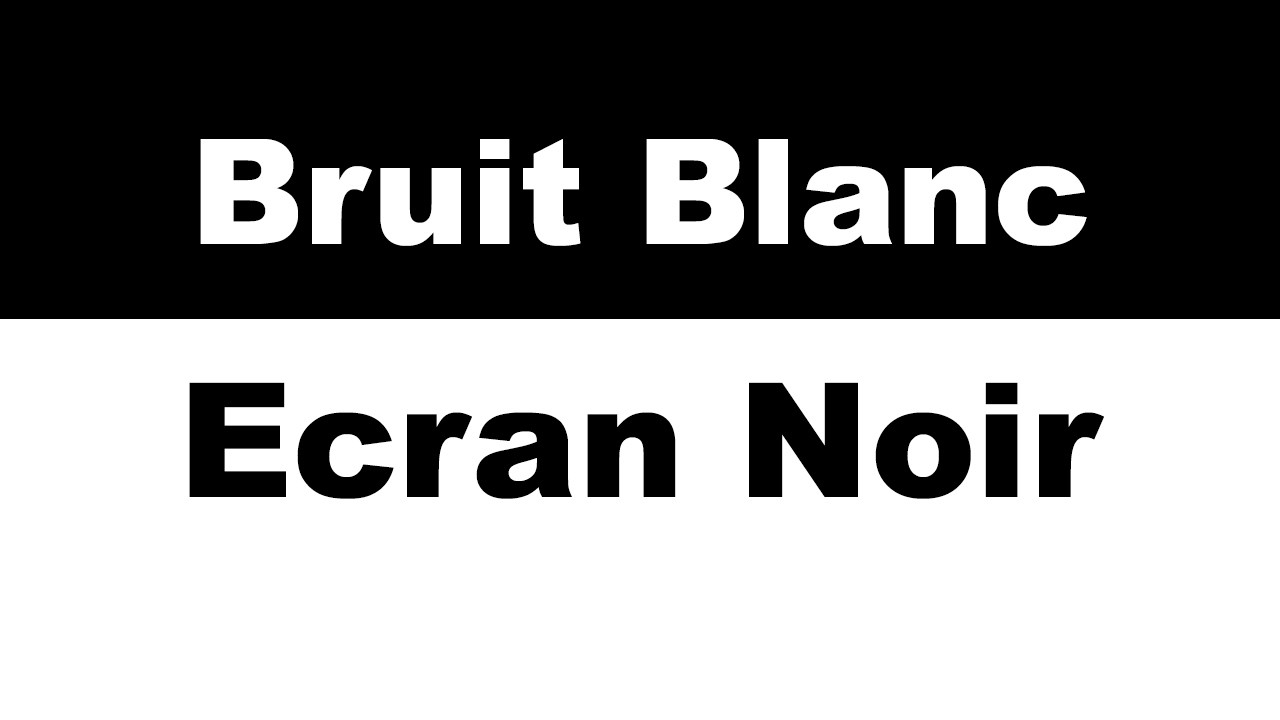 Bruit Blanc pour les personnes qui apprécient un son stable pendant les périodes de détente