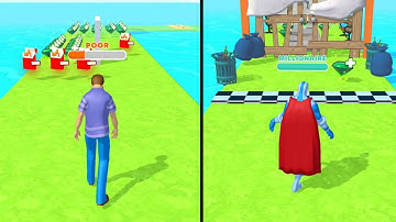 💪💪Run Rich 3D!New mobile game all level super trailers Android and IOS walkthrough gameplay