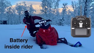 Testing a Dynamic Weight Transfer System for my RC Snowmobile