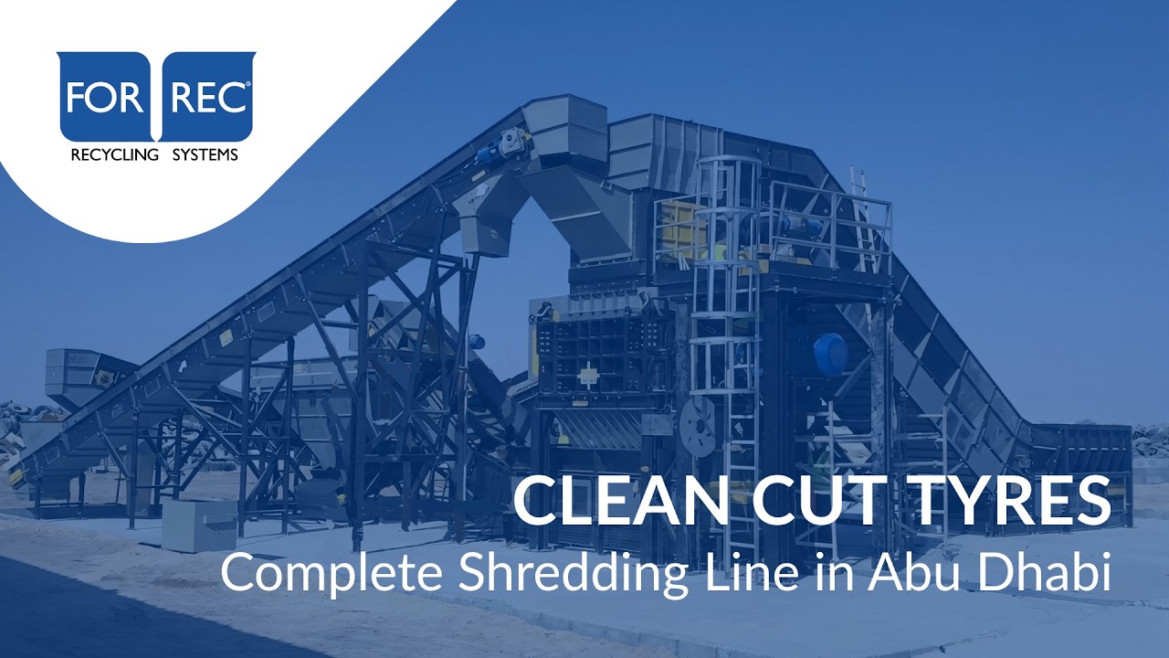 Abu Dhabi shredding line for tires Clean cut YouTube