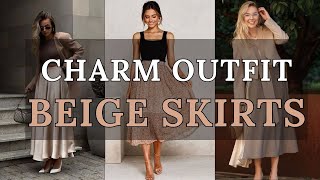 Beige Charm: Summer Midi & Maxi Skirts Collection | Summer Women Outfits 2024 ☀️ Beige Charm: Summer Midi & Maxi Skirts Collection | Summer Women Outfits 2024 ☀️