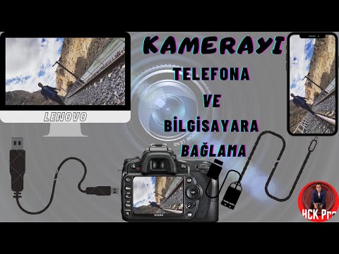 KAMERAYI( NİKON/CANON/SONY)TELEFONA VE BİLGİSAYARA BAĞLAMA/WEBCAM OLARAK KULLANMA(KABLOLU)