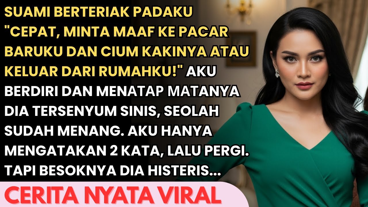 SUAMI MEMAKASAKU MINTA MAAF DAN CIUM KAKI PELAKOR-AKU HANYA TERSENYUM BESOKNYA DIA MENJERIT HISTERIS