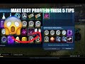 HOW TO MAKE MAJOR PROFIT IN 5 TIPS! - Rocket League Gameplay/Trading