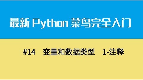 Python基础三、变量和数据类型  1 注释