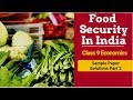 Economics Chapter 4 CBSE Grade 9 Food Security In India Extra Questions Part 2