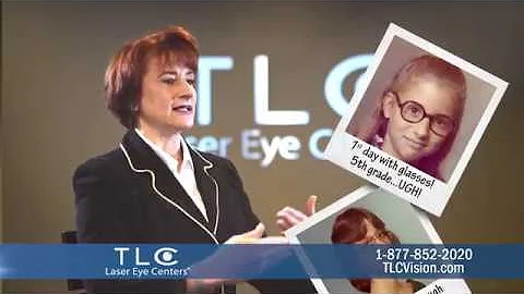 Jan Tyler's husband can finally see her eyes!