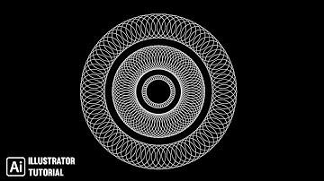 Create a Spirograph Effect in Illustrator || Adobe illustrator tutorial
