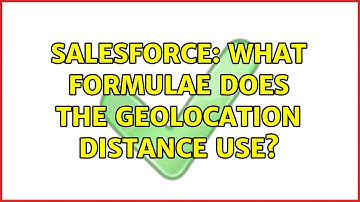 Salesforce: What formulae does the Geolocation Distance use?