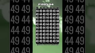 Test Your COGNITIVE Brain Skills With This FAST Number Game! #shorts