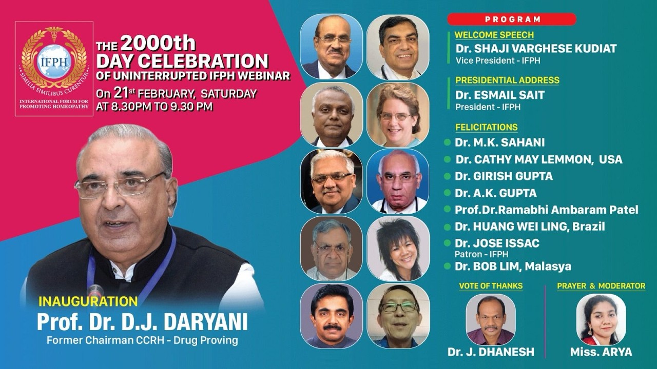 THE 2000th  DAYS CELEBRATION OF UNINTERRUPTED IFPH WEBINAR [IFPH] – 2001
