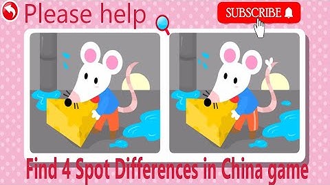 Find 4 Spot Differences In China Game, Level 1,#Differences Point