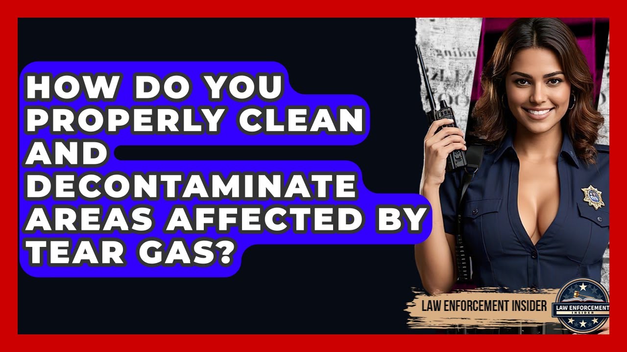 How Do You Properly Clean And Decontaminate Areas Affected By Tear Gas? - Law Enforcement Insider