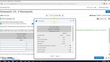 Accounting - Chapter 4 Homework