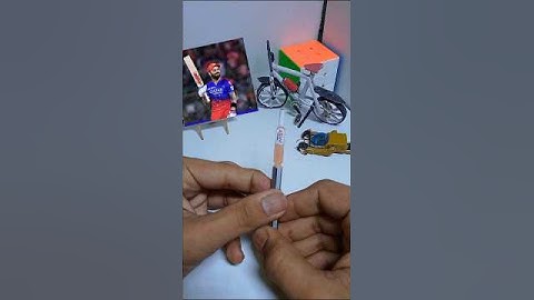 World Smallest MRF Bat #miniature #cricketbat #viratkohli