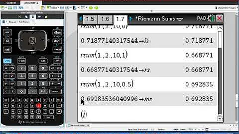 Riemann Sums on the TI-Nspire CX CAS Graphing Calculator