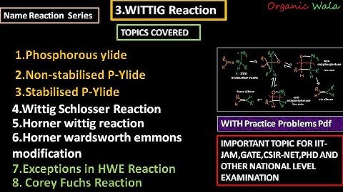 NAME REACTION-3|| WITTIG REACTION|| BASIC TO ADVANCE|| B.Sc. ,M.Sc., CSIR-NET, GATE, IIT-JAM||