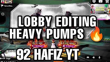 LOBBY VIDEO EDIT PUBG MOBILE | HEAVY PUMPS | CAPCUT + ALIGHT MOTION | @92hafizyt@Abdulrehman-QTR  ❤️