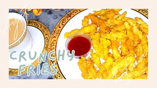 Crunchy Fries Recipe || Potatoes Chips || Fatimas Cuisine crunchy fries potato