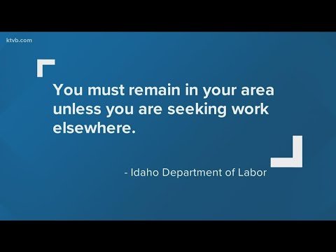 Idahoans receiving unemployment must stay in the state, Idaho Department of Labor says