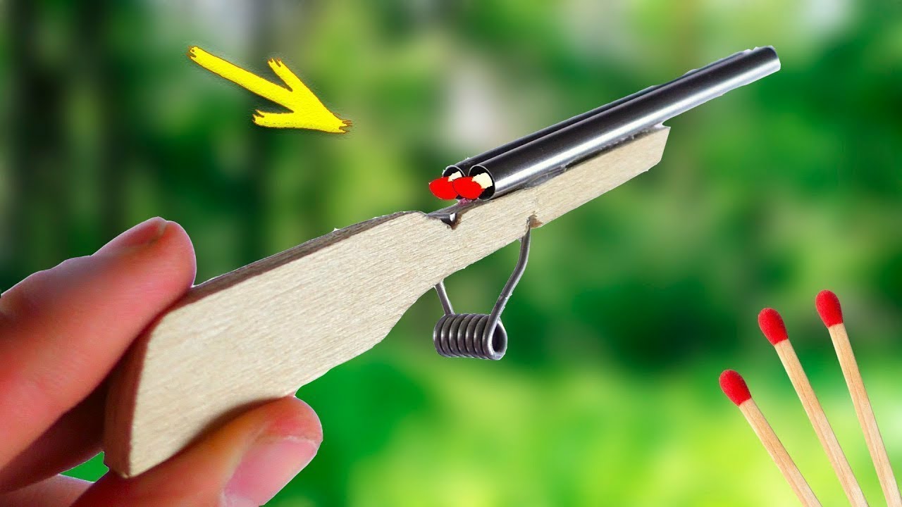 Diy Double barrel | Homemade Mini Rifle