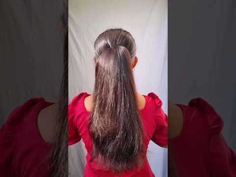 try this Voluminous ponytail hairstyle hack/#hair #hacks #hairstyle #hairtutorial #barbie #shorts