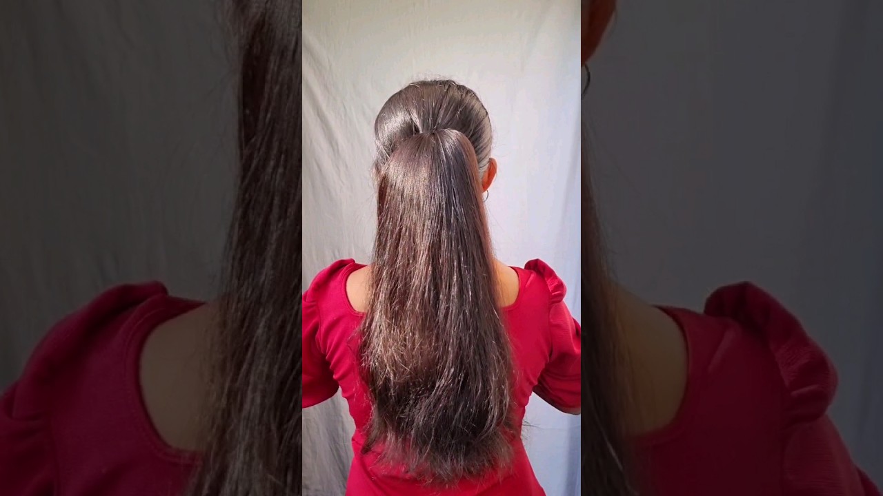Try this Voluminous ponytail hairstyle hack hair  hacks  hairstyle  hairtutorial  barbie  shorts