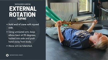 Shoulder AAROM Cane - External Rotation (Standing or Supine)