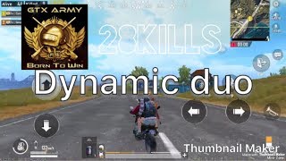 28 KILLS DUO VS SQUAD. | MINI ZONE # gtx army