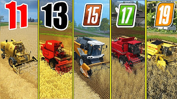 Farming Simulator 11 vs 13 vs 15 vs 17 vs 19 !!! FARMING SIMULATOR GAMES COMPARISON !!!