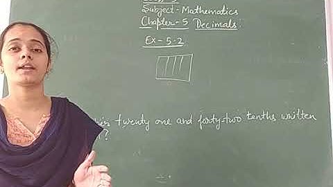 Class-5 Mathematics Chapter-5 Decimals Exercise-5.2 By Bharti Singh